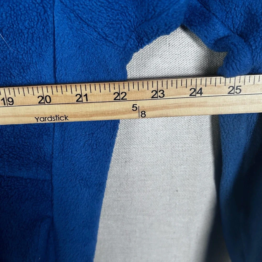 Nautica Competition Mens Blue Fleece Quarter Zip‎ Pullover Sweater Medium